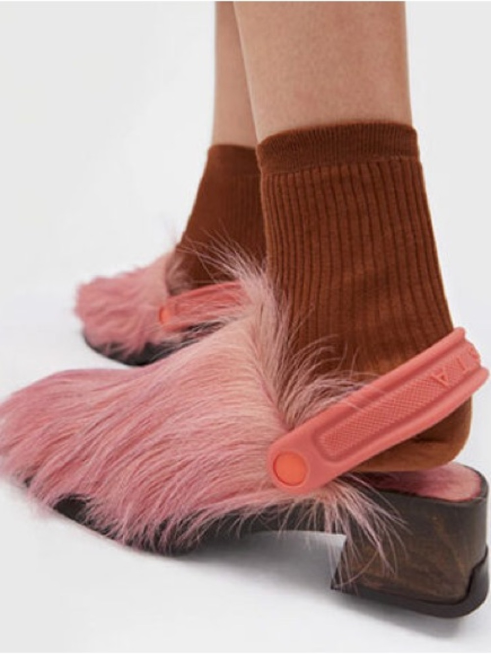 Miista Pink Furry Mule - Picture 5 of 6